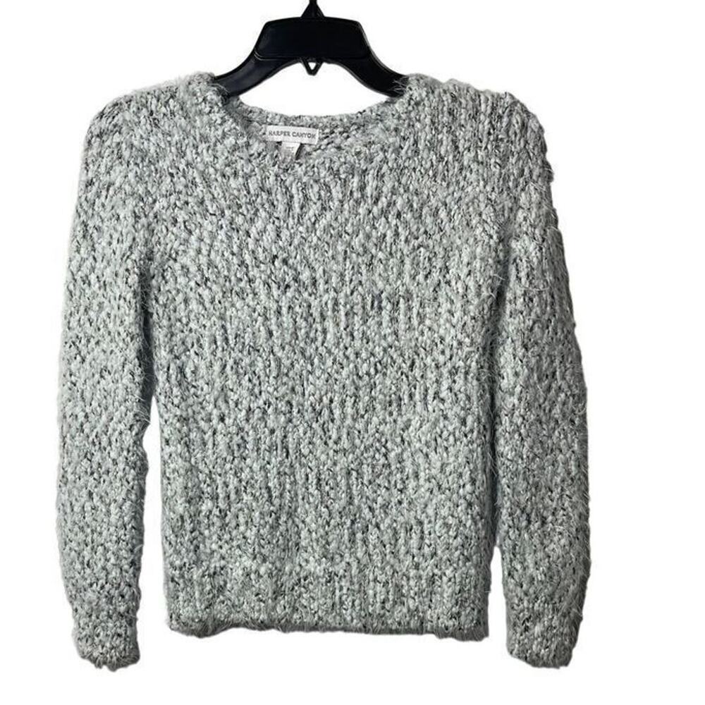 Harper Canyon Girls Knit Fuzzy Sweater Top Size Small‎ 7/8